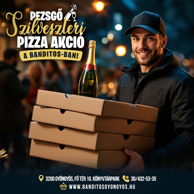 Pezsgő Szilveszteri PIZZA AKCIÓ 2024 Akció Kedvezmény Pezsgő Szilveszter nápolyi pizza banditos gyöngyös blog pizza rendezvény cikk étterem gyöngyös gyöngyös étterem gyöngyös Pizzéria Pizzéria gyöngyös